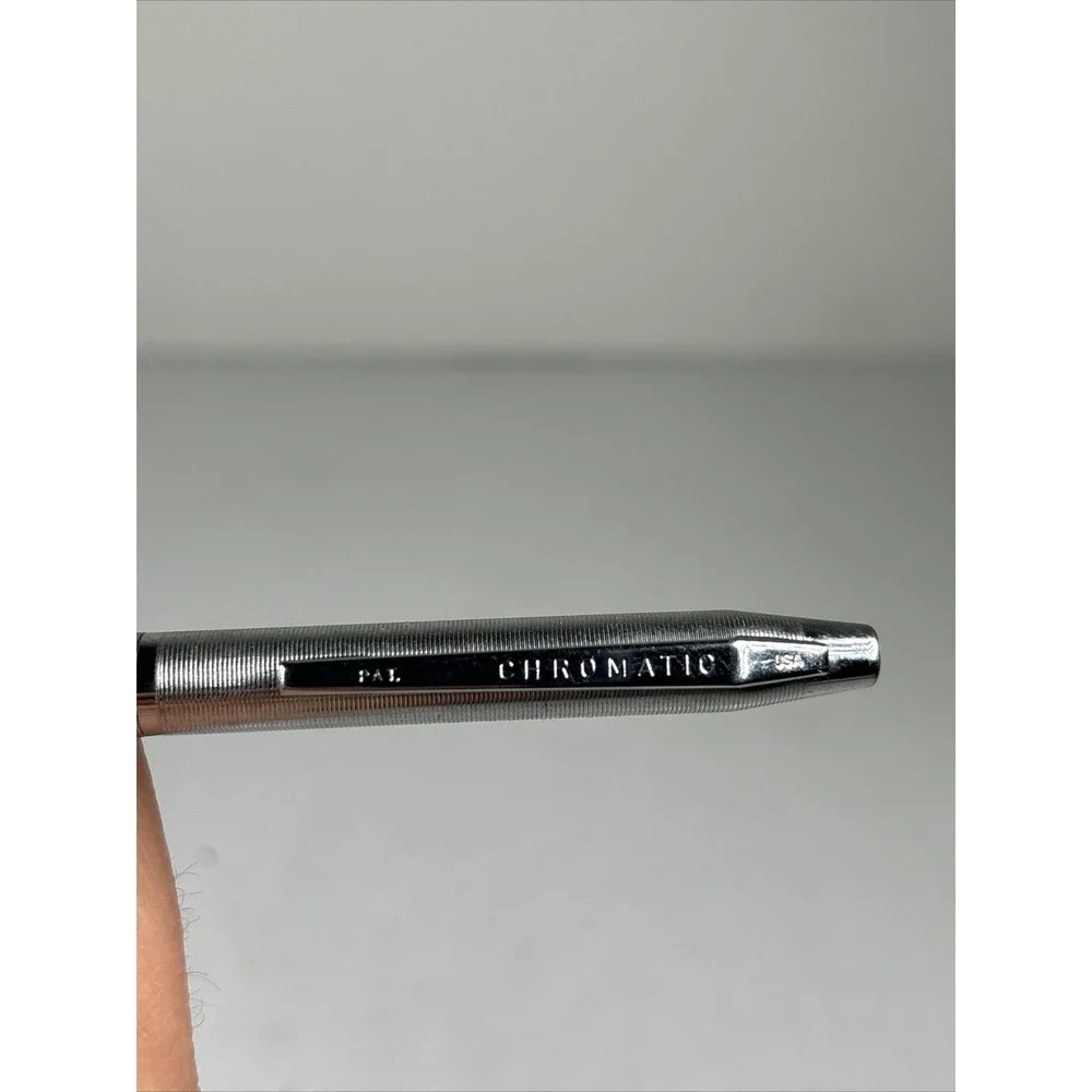 Vintage‎ Mack Truck Pen Chromatic Silver Metallic NEEDS INK